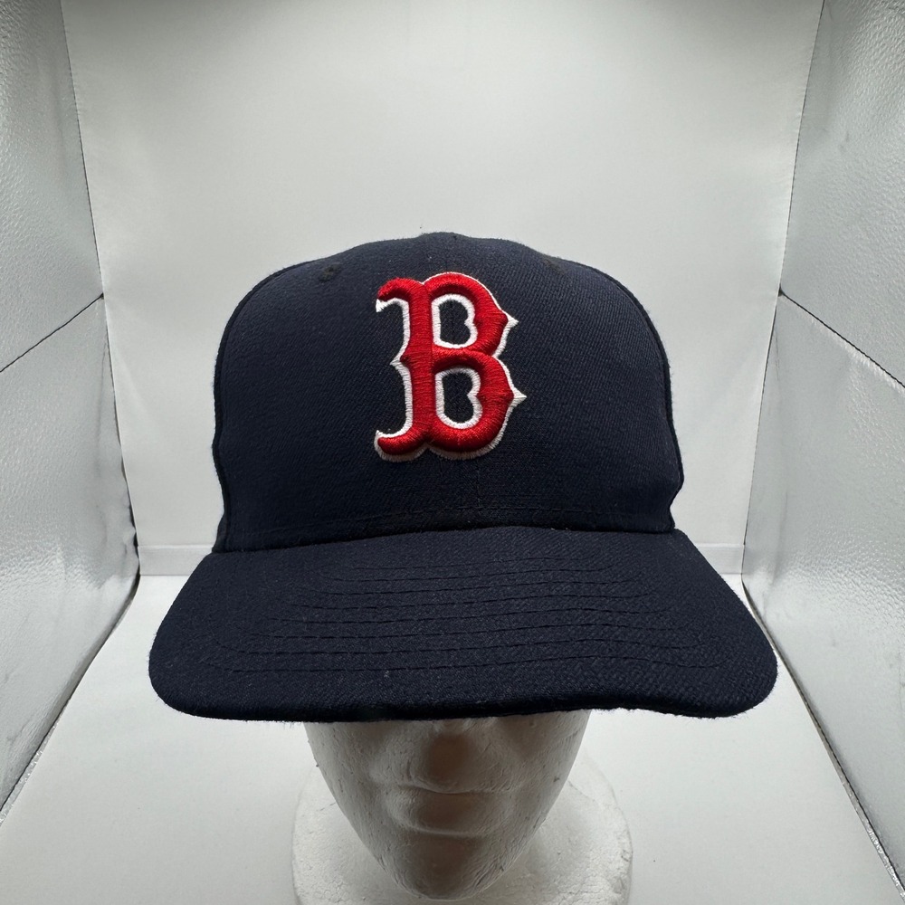 Boston Red Sox New Era 59FIFTY Hat Navy Blue 6 3/4 Authentic Collection Fitted